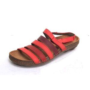 NWOB el naturalista elnaturalista sandals shoes  womens Slip On Red sz 36 us 6